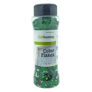 CraftEmotions Color Flakes - Graniet Groen Zwart Paint flakes 90gr