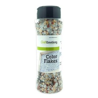 CraftEmotions Color Flakes - Graniet Grijs Terra Paint flakes 90gr