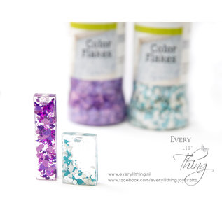 CraftEmotions Color Flakes - Graniet Violet Paint flakes 90gr