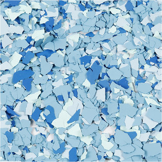 CraftEmotions CraftEmotions Color Flakes - Graniet Blauw Paint flakes 90gr