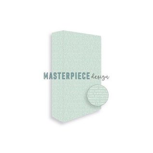 Masterpiece Design Memory Planner album 4x8 - Turqoise tekst 6-rings MP202038 Printed