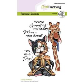 CraftEmotions Clearstamps A6 - Funny animals 4
