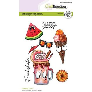 CraftEmotions Clearstamp - Summer fun 3