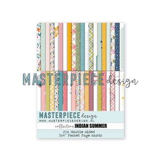Masterpiece Design Pocket Page kaartjes Indian Summer 3x4 20st