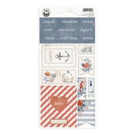 Piatek13 Chipboard sticker sheet Sea La Vie 01
