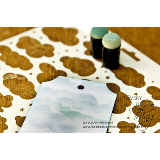 Joy!Crafts Maskstencil - Wolken + sterren