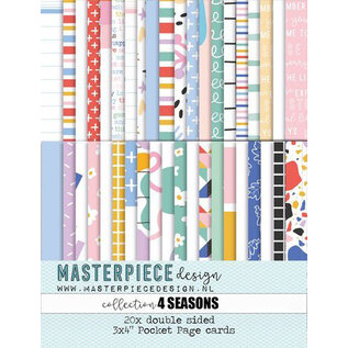 Masterpiece Design Pocket Page kaartjes 4 seasons 3x4 20st