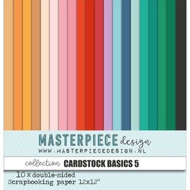 Masterpiece Design Papiercollectie Cardstock Basics #5 12x12