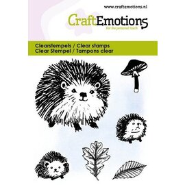 CraftEmotions Clearstamps- Egel familie