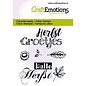 CraftEmotions Clearstamps 6x7cm - Herfst groetjes - tekst NL