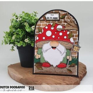 Dutch Doobadoo Build Up Gnome met paddenstoel A5