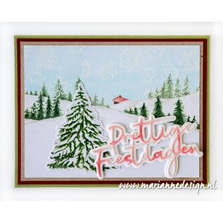 Marianne Design Clear Stamps Tiny's Art - Sneeuwvlokken