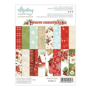 Mintay Papers 6 x 8 Add-On Paper Pad - White Christmas MT-WHC-11