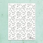 Mintay Papers Mask Stencil - 6 x 8  - Hearts & Roses MTK-STEN-27