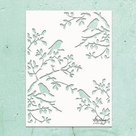 Mintay Papers Mask Stencil - 6 x 8  - Birds