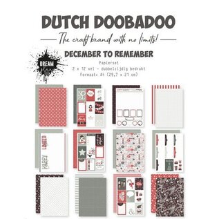 Dutch Doobadoo Papier December to remember 2x12 vel A4