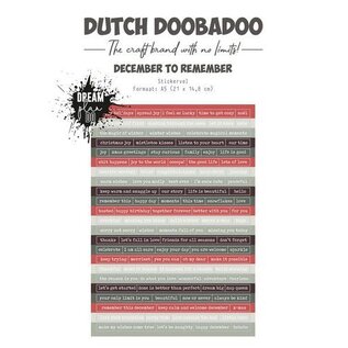 Dutch Doobadoo Sticker Art A5 December to remember (EN)