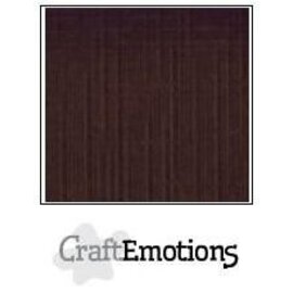 CraftEmotions Linnenkarton 10 vel chocolade 30,5x30,5cm