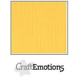 CraftEmotions Linnenkarton 10 vel goudgeel 30,5x30,5cm