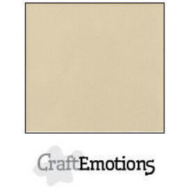 CraftEmotions Karton gladkarton 10 vel champagne 30,5x30,5cm 250gr