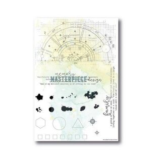 Marianne Design Clear Stempelset - Blueprint Splatters 4x6