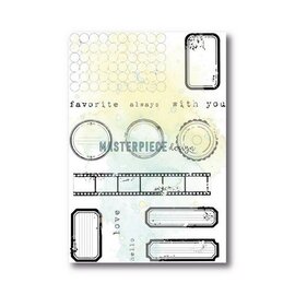 Clear Stempelset - Label Mania 4x6