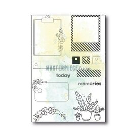 Clear Stempelset - Floral Labels 4x6