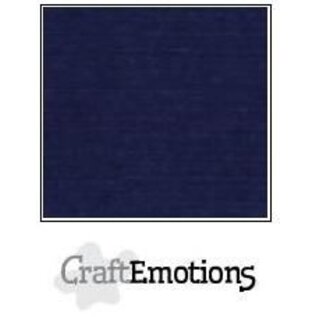 CraftEmotions Linnenkarton 10 vel donker blauw 30,5x30,5cm / LC-05