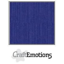 CraftEmotions Linnenkarton 10 vel saffierblauw 30,5x30,5cm