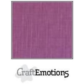 CraftEmotions Linnenkarton 10 vel purper 30,5x30,5cm