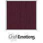 CraftEmotions Llinnenkarton 10 vel burgundy 30,5x30,5cm / LC-67