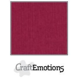 CraftEmotions Linnenkarton 10 vel bordeaux 30,5x30,5cm