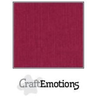 CraftEmotions Linnenkarton 10 vel bordeaux 30,5x30,5cm / LC-25