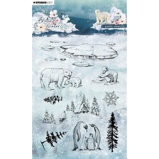 Studio Light Clear Stamp Arctic Winter nr.584  99x139mm