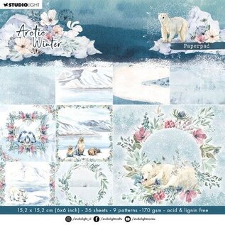 Studio Light  Paper pad Arctic Winter nr.124  152,5x152,5mm