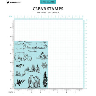 Studio Light Clear Stamp Arctic Winter nr.584  99x139mm