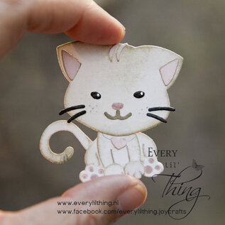 Joy!Crafts Snij-embosstencil - Mon Ami - Poes Lizzy