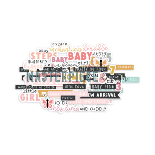 Masterpiece Design Die-cuts Baby Girl - tekst