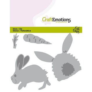 CraftEmotions Bunny 1 -konijn met wortel