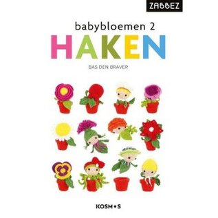 Kosmos Boek  Boek - Babybloemen haken 2 Bas den Braver