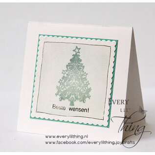 CraftEmotions Clearstamps 6x7cm - Kerstboom ornament & ster