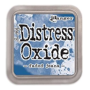 Ranger Distress Oxide - faded jeans  Tim Holtz