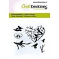 CraftEmotions Clearstamps 6x7cm - Hart met  vogels en takken