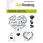 CraftEmotions Clearstamps 6x7cm - Valentijn - harten, brief