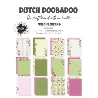 Dutch Doobadoo Papier Wild Flowers 2x12 vel A4