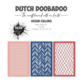 Dutch Doobadoo Masc Stencils Ocean calling 3st