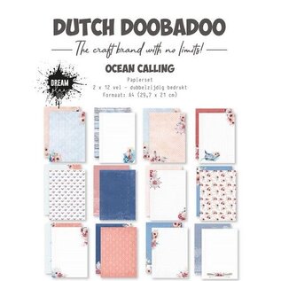 Dutch Doobadoo Papier  Ocean calling 2x12 vel A4