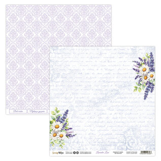 ScrapBoys Lavender Love paperset 12 vl+cut out elements- 250gr 30,5cmx30,5cm