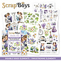 ScrapBoys POP UP Paperpad double sided elements - Lavender Love  190gr 15,2x15,2cm