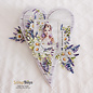 ScrapBoys Lavender Love paperpad 12 vl+cut out elements- 250gr 20,3x20,3cm